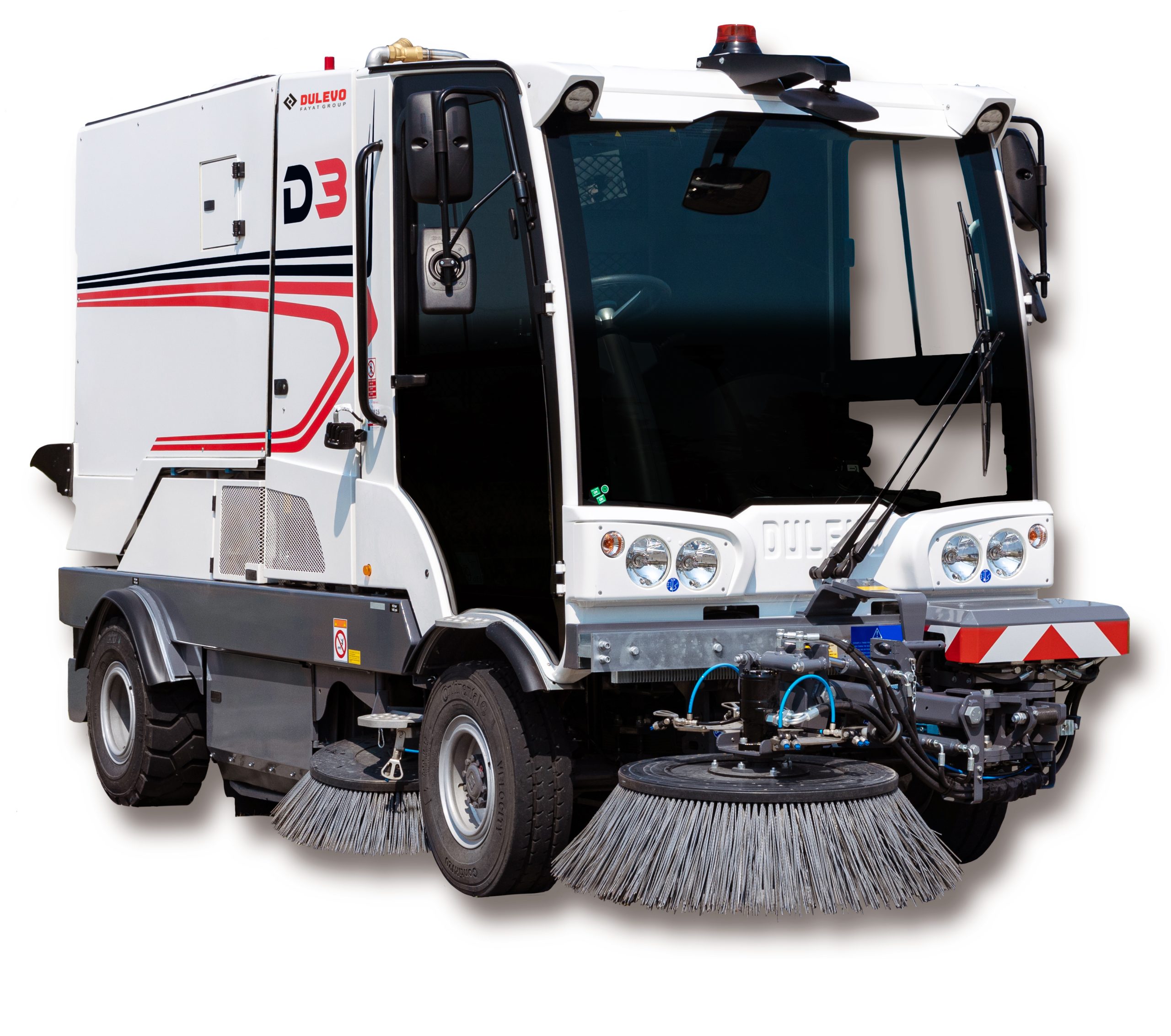 Balais mécaniques et camion de nettoyage de rue
